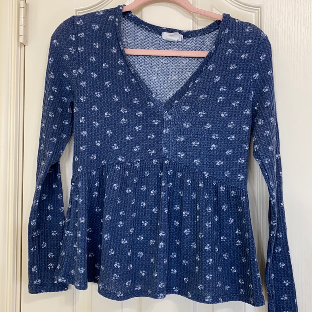 Floral peplum thermal